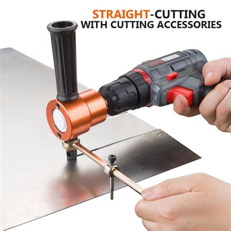 sheet metal nibbler cutter drill attachment|metal nibbler drill attachment screwfix.